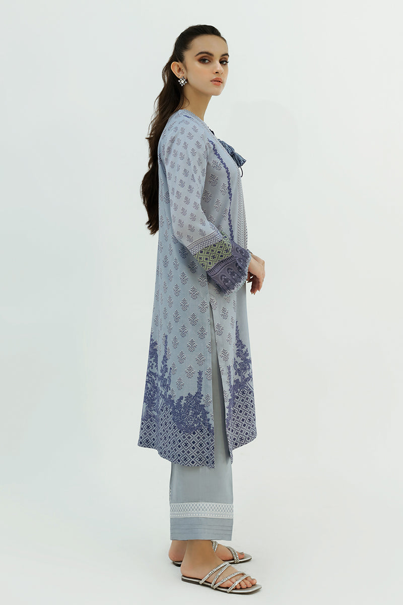 SOFT HAIL-2PC LINEN PRINTED SUIT
