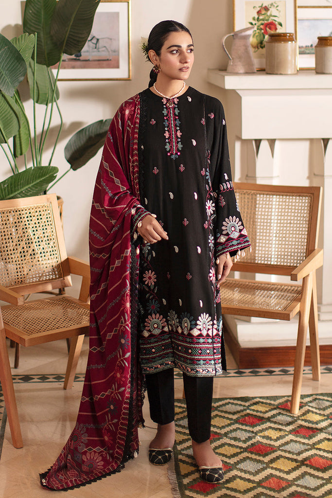 FOLK TALE-3PC- EMBROIDERED KHADDAR SUIT