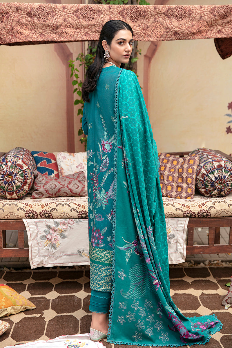 GARLAND BLOOM-3PC- EMBROIDERED KHADDAR SUIT