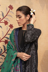 DUSKY SABLE-3PC- KHADDAR SUIT