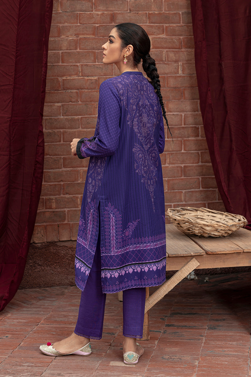 INDIGO GLAM-2PC- KHADDAR SUIT