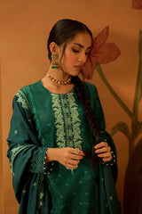 PRUSSIAN CHARM-3PC DIGITAL PRINTED KHADDAR SUIT