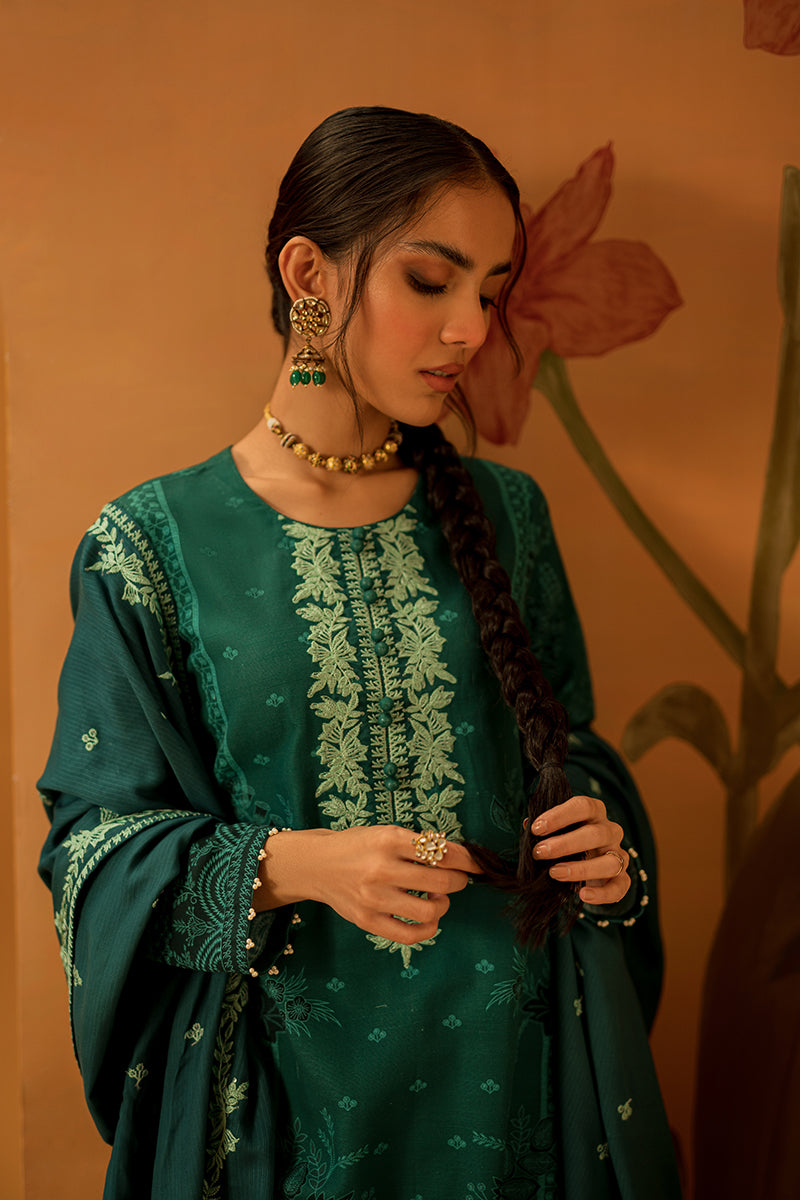 PRUSSIAN CHARM-3PC DIGITAL PRINTED KHADDAR SUIT