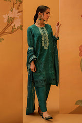 PRUSSIAN CHARM-3PC DIGITAL PRINTED KHADDAR SUIT