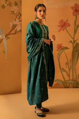 PRUSSIAN CHARM-3PC DIGITAL PRINTED KHADDAR SUIT