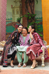 CLASSY ORNATE-3PC-EMBROIDERED LINEN SUIT