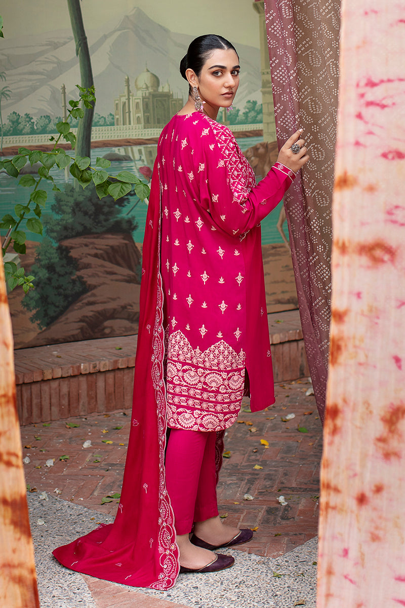 RADIANT HAZE-3PC- EMBROIDERED LINEN SUIT