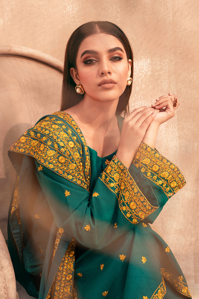 IZEL RUST-2PC (SHIRT & DUPATTA)