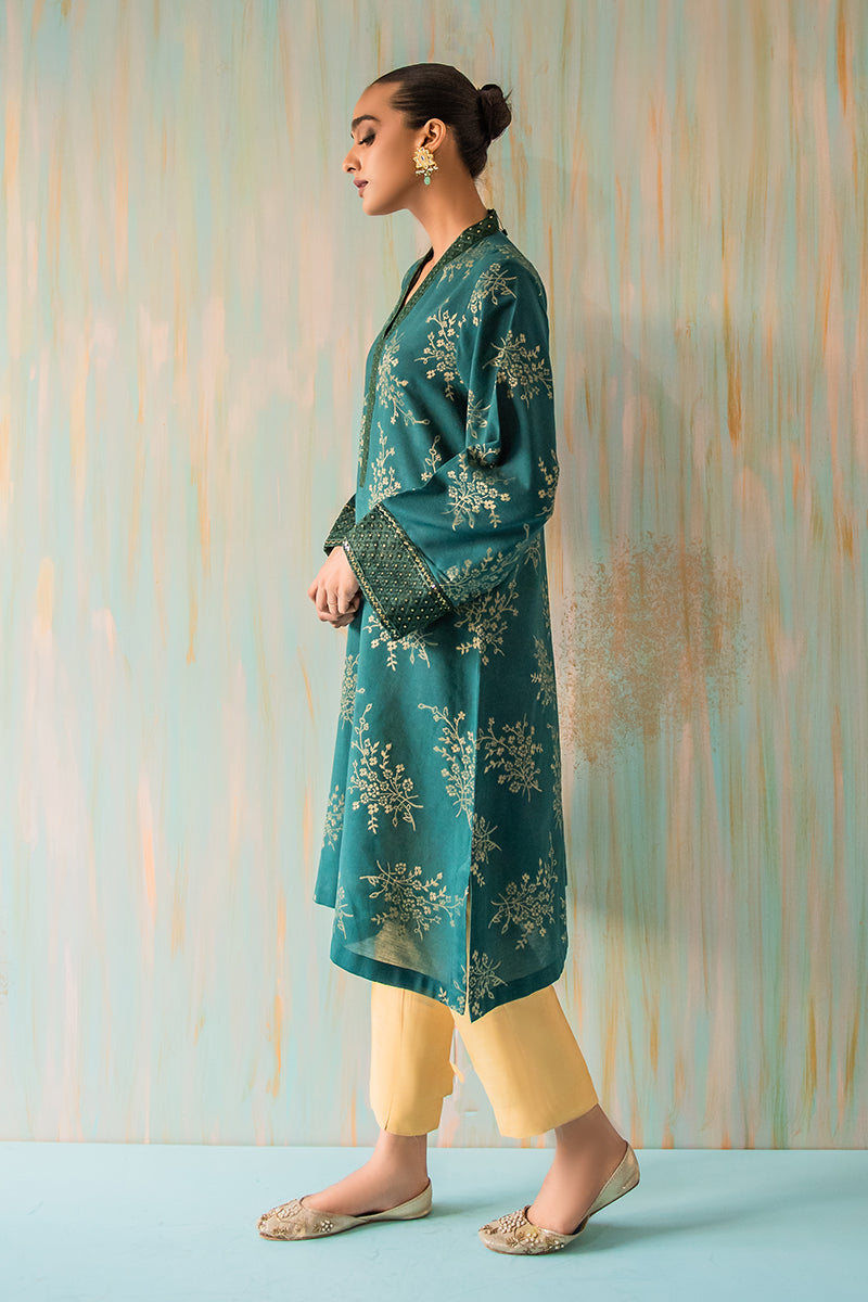 MISTY JADE EMBELLISHED SHIRT