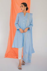 INSIGNIA BLUE-2PC (SHIRT & DUPATTA)