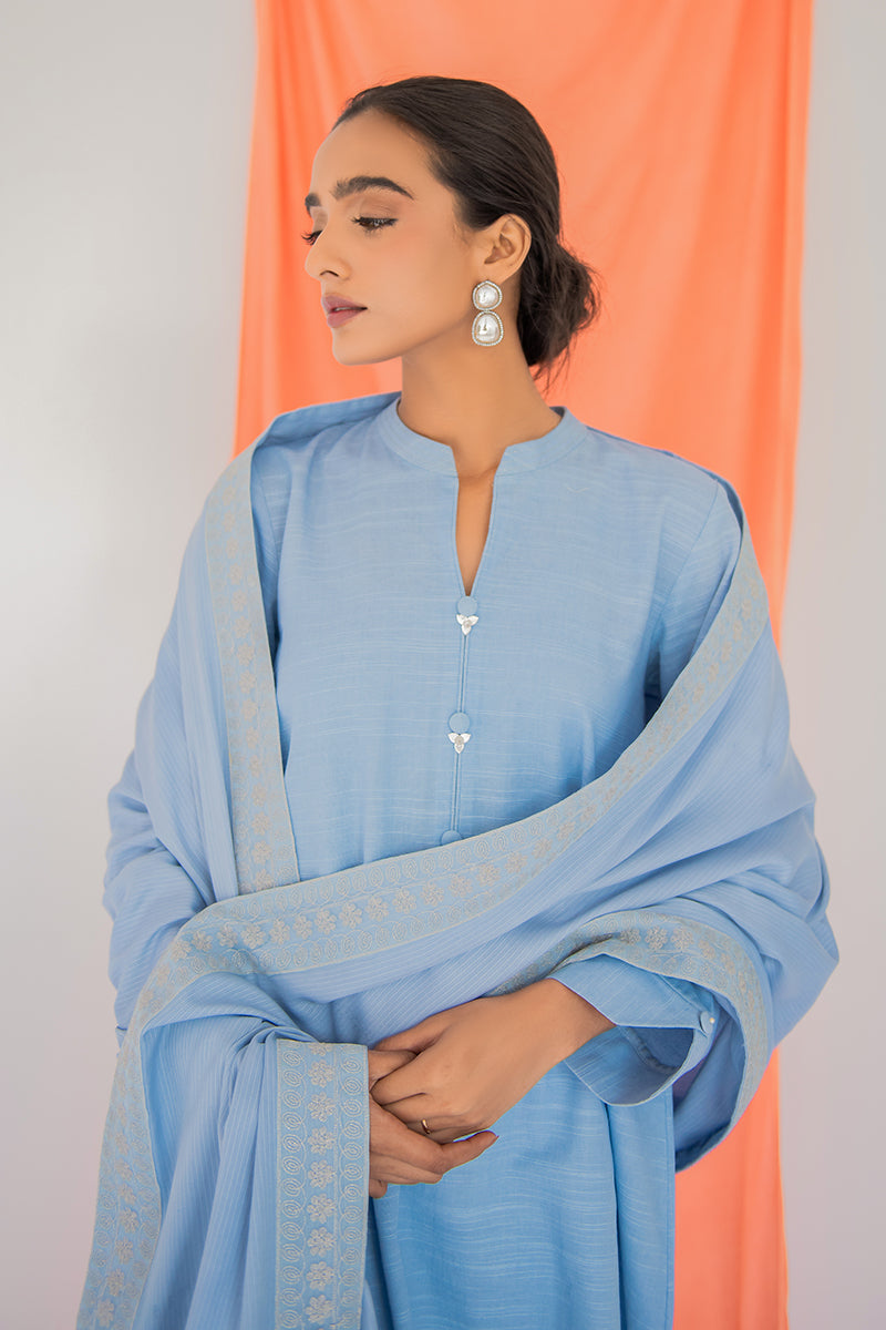 INSIGNIA BLUE-2PC (SHIRT & DUPATTA)