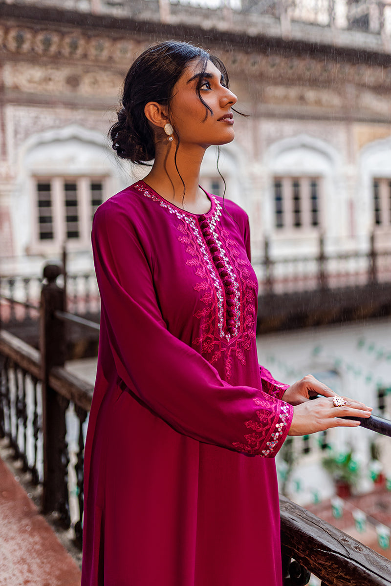 RADIANT MAGENTA LINEN SHIRT