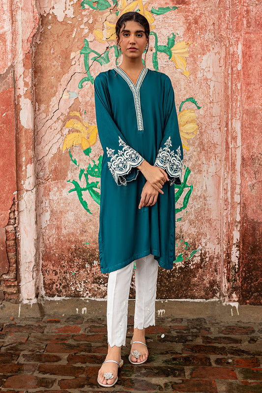 RUSTIC TEAL LINEN SHIRT