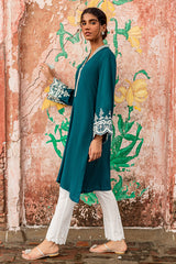 RUSTIC TEAL LINEN SHIRT