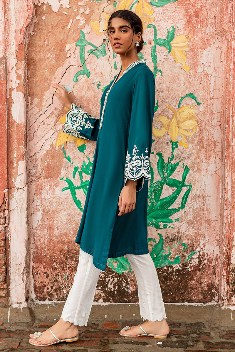 RUSTIC TEAL LINEN SHIRT