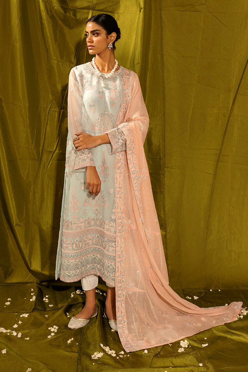 MINT FOREST-2PC (SHIRT & DUPATTA)