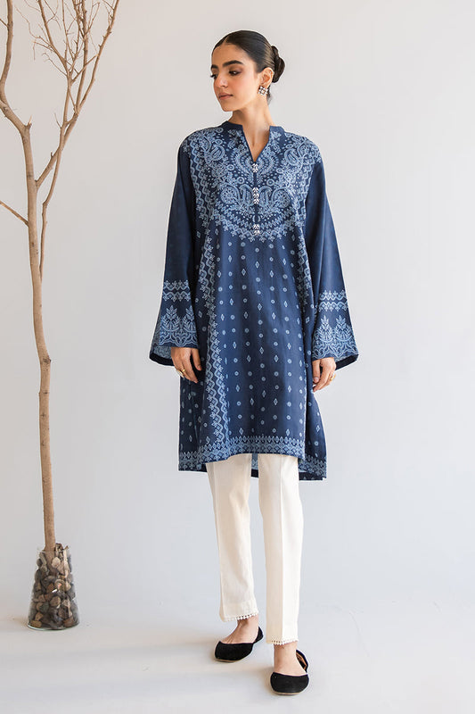 SPECTRAL HUES DIGITAL PRINTED KHADDAR SHIRT