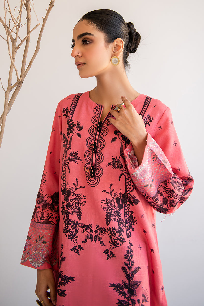 TIMBER TALE DIGITAL PRINTED KHADDAR SHIRT