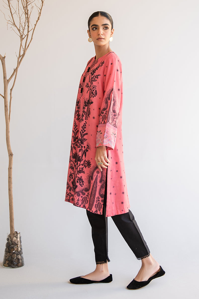 TIMBER TALE DIGITAL PRINTED KHADDAR SHIRT
