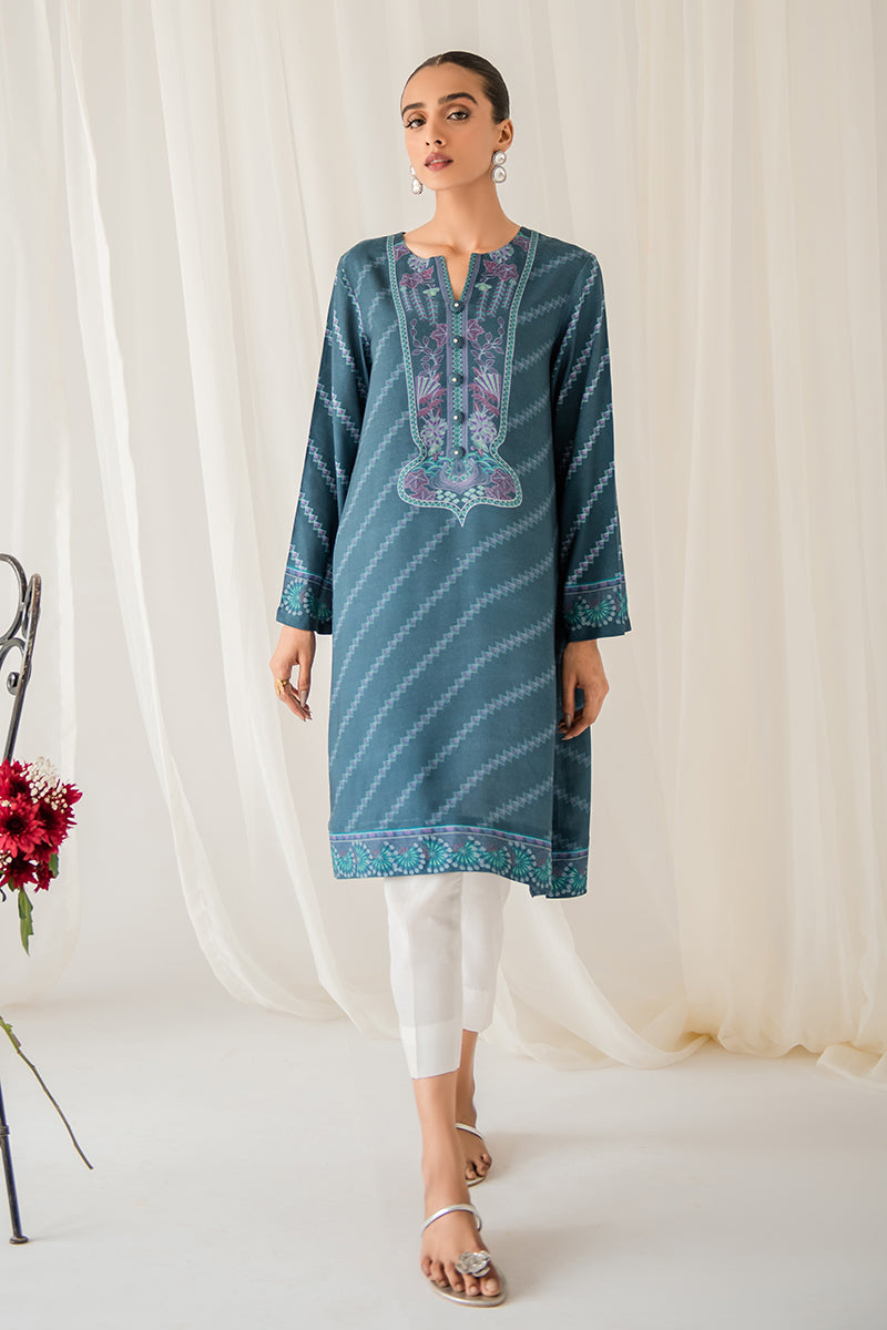 FLORAL SPECK LINEN PRINTED SHIRT