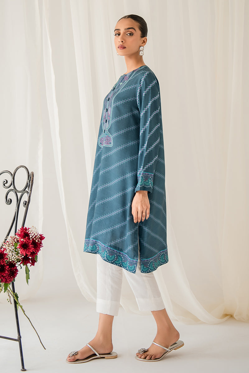 FLORAL SPECK LINEN PRINTED SHIRT