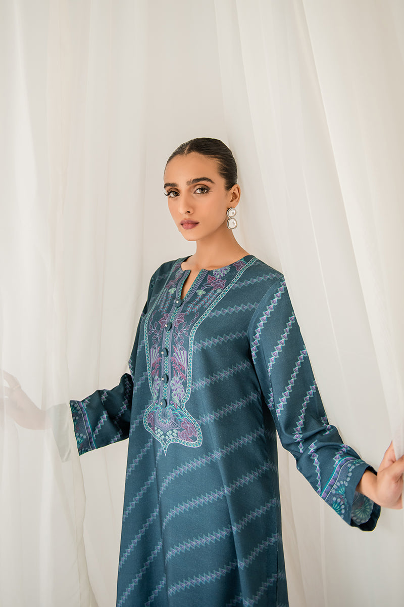 FLORAL SPECK LINEN PRINTED SHIRT