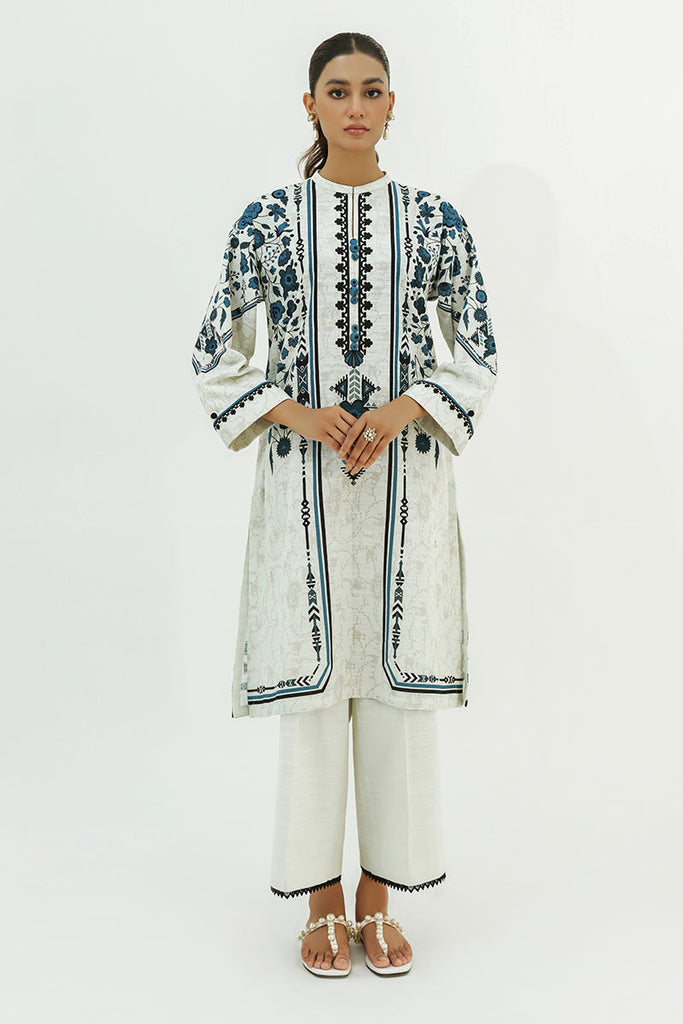 CHALKY PASTEL-2PC PRINTED KHADDAR SUIT