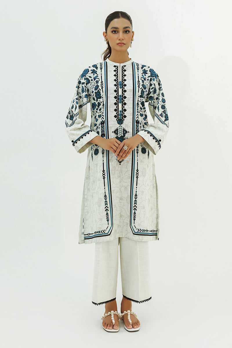 CHALKY PASTEL-2PC PRINTED KHADDAR SUIT