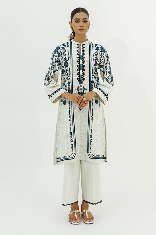 CHALKY PASTEL-2PC PRINTED KHADDAR SUIT
