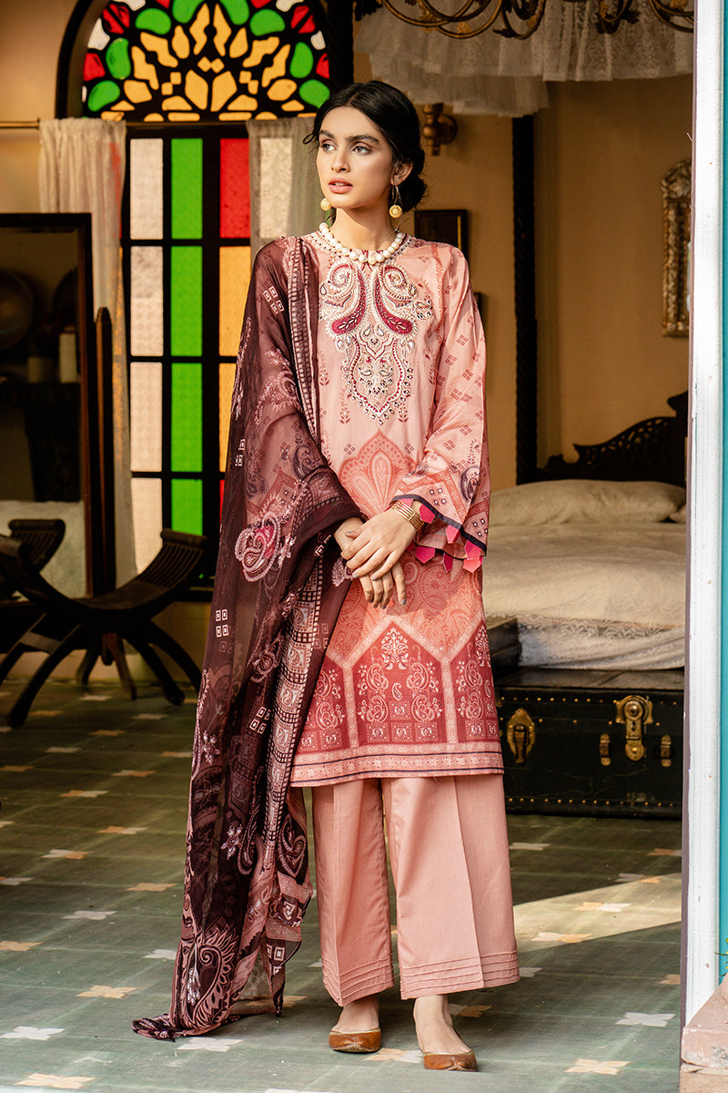 TANGERINE BLUFF - DIGITAL PRINTED LAWN - 3 PCS