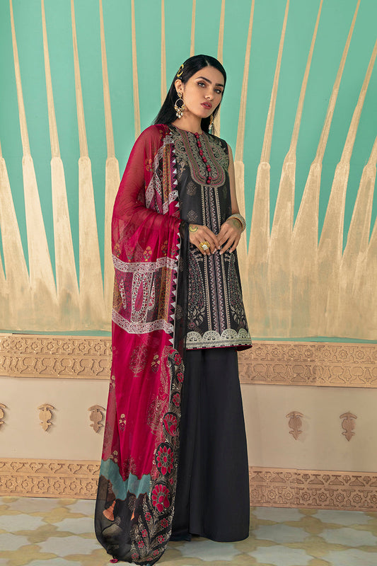 BLACK ODYSSEY - DIGITAL PRINTED LAWN -3 PCS