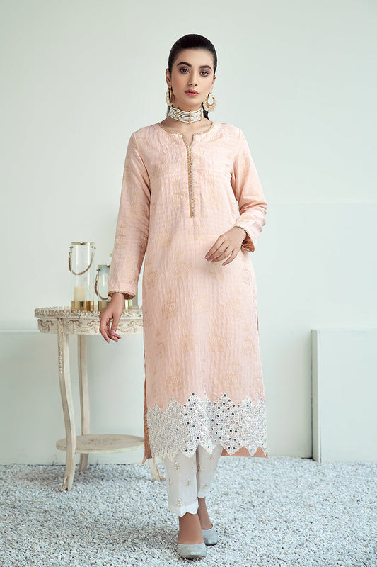 RUDDY CORAL - EMBELLISHED SHIRT