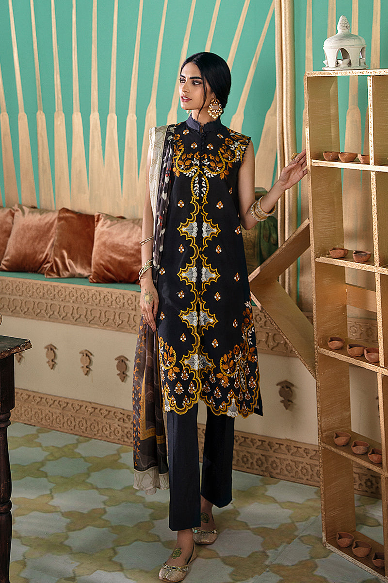 CAPULET OLIVE - EMBROIDERED LAWN - 3 PCS
