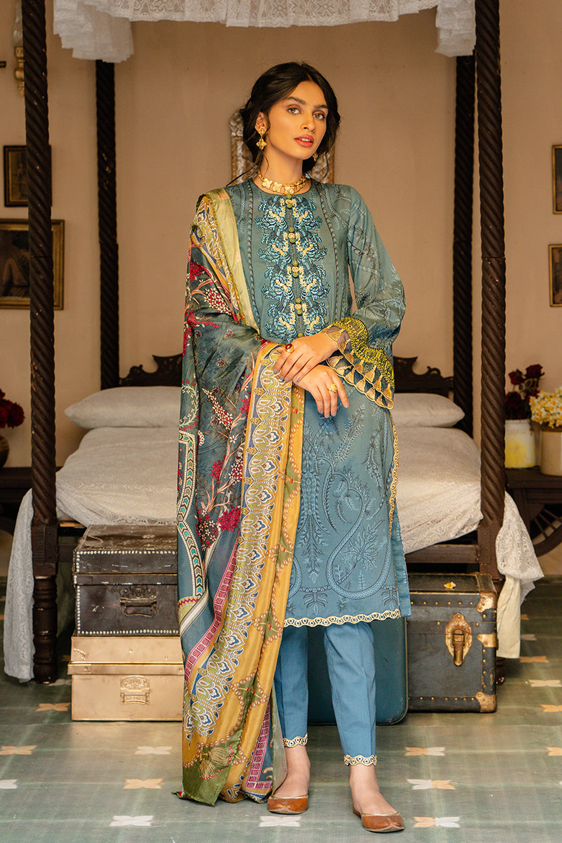 AZURE HYSTERIA - DIGITAL PRINTED LAWN - 3 PCS