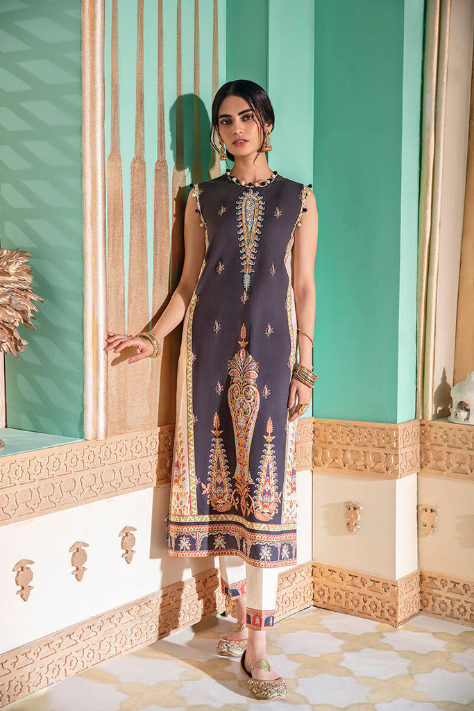 BEIGE BREEZE - DIGITAL PRINTED LAWN - 2 PCS