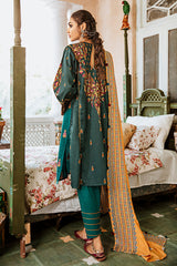 VERDANT GALORE - 3 PIECE (DIGITAL PRINTED BACK AND SLEEVES)