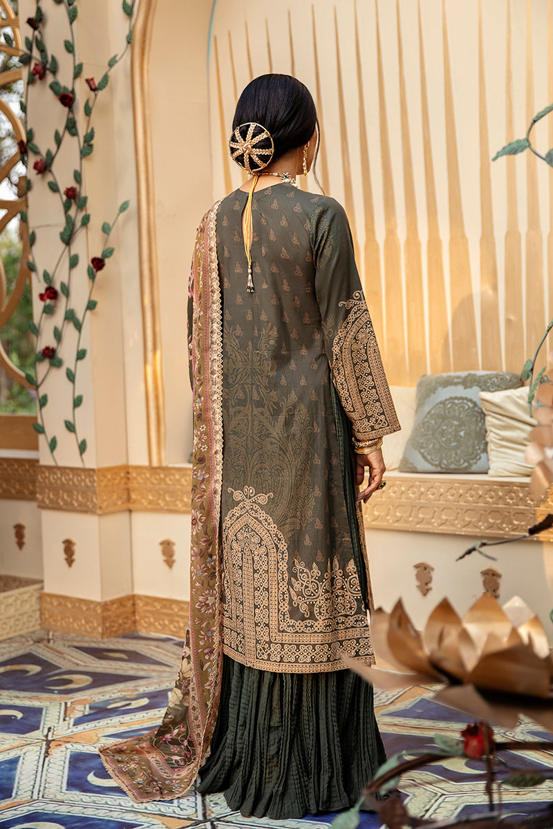 JADE FIGURINE - DIGITAL PRINTED LAWN - 3 PCS