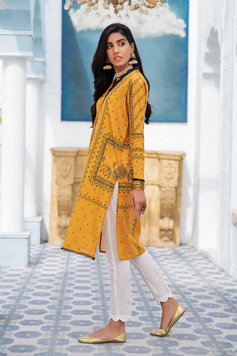 HONEY MUSTARD  - PRINTED SHIRT