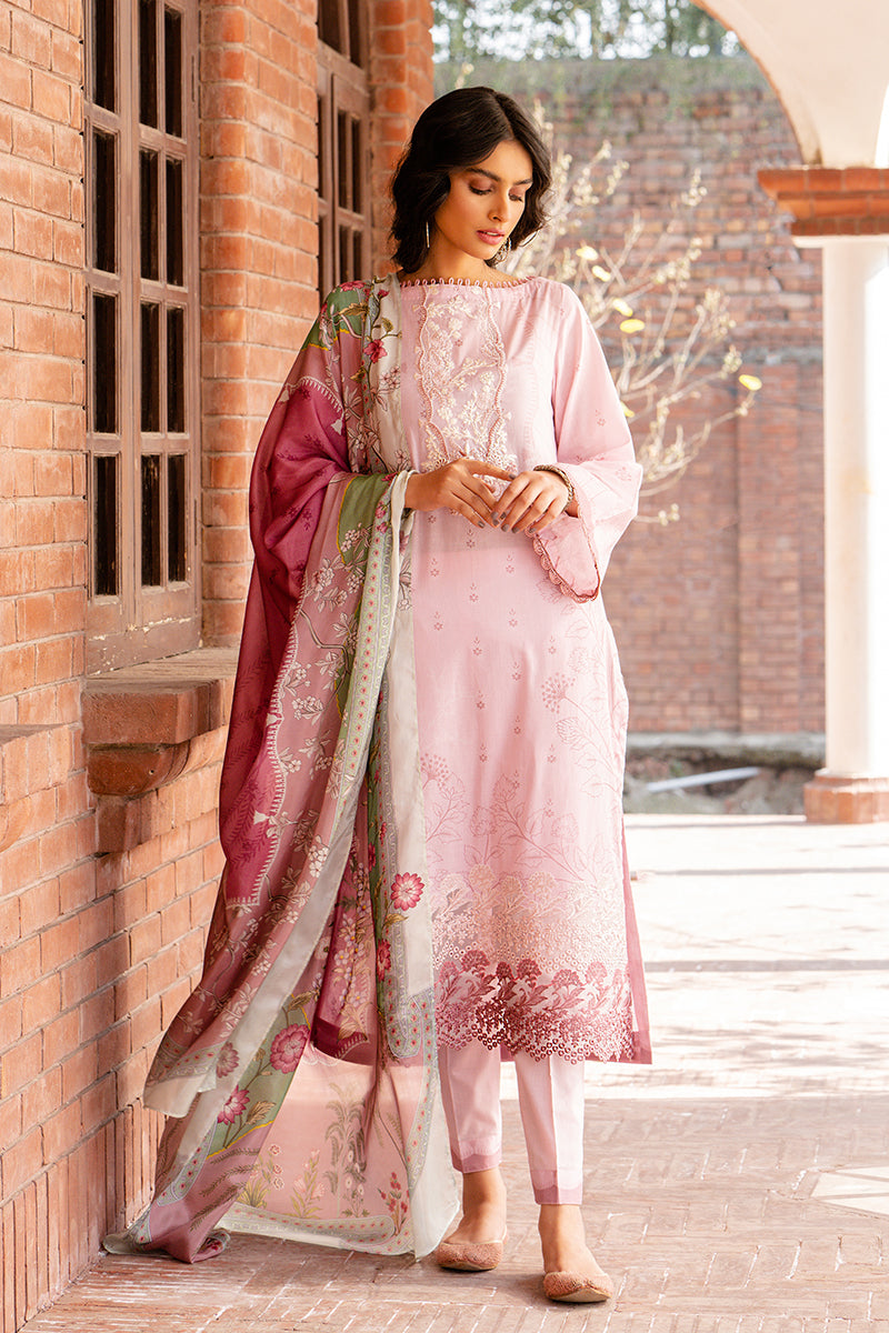 PINK ASTER - DIGITAL PRINTED LAWN - 3 PCS