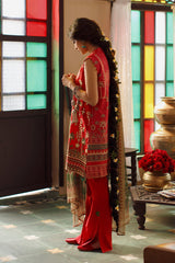 BLOOMING UMBER - EMBROIDERED LAWN - 3 PCS
