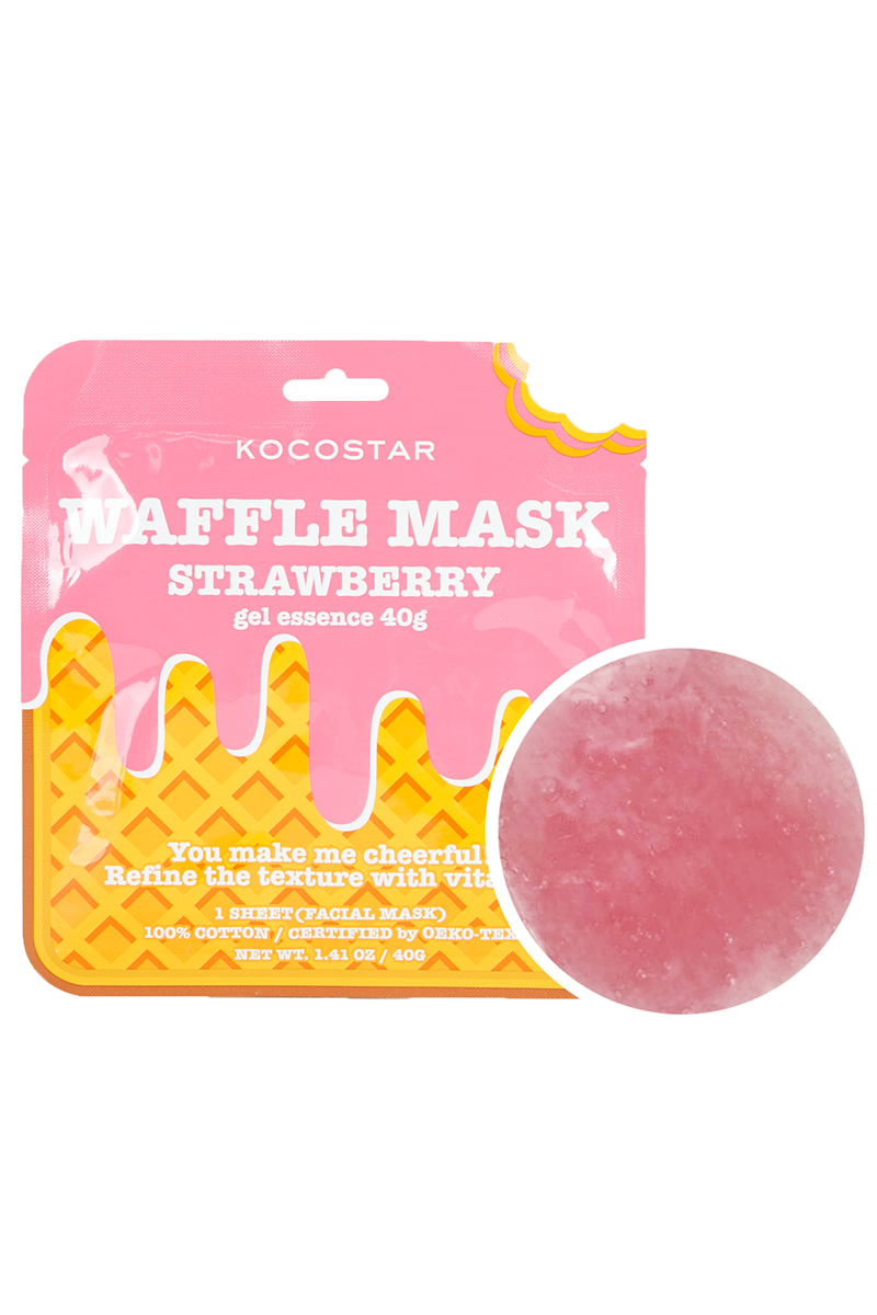 Waffle Mask Strawberry
