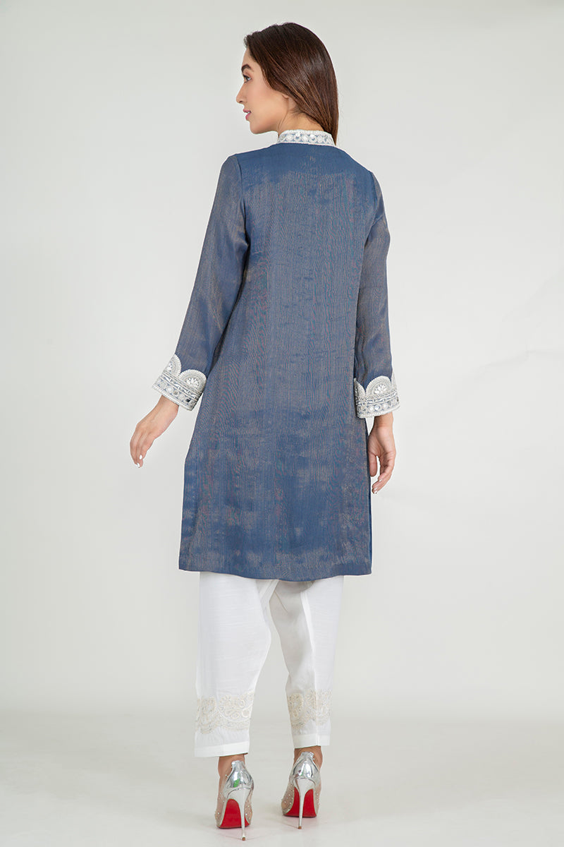 MIDNIGHT BLUE - EMBELLISHED SHIRT