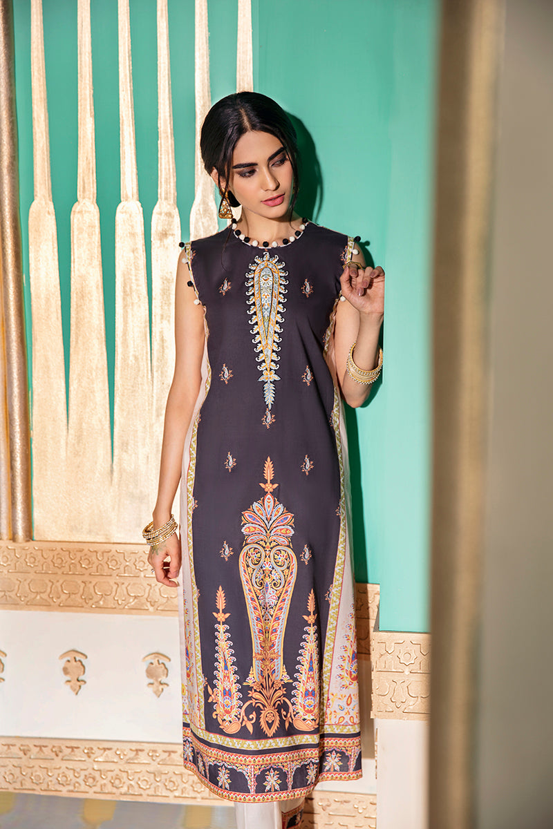 BEIGE BREEZE - DIGITAL PRINTED LAWN - 2 PCS