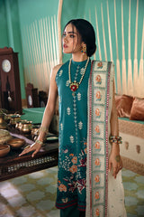 DEEP EMERALD - EMBROIDERED LAWN - 3 PCS