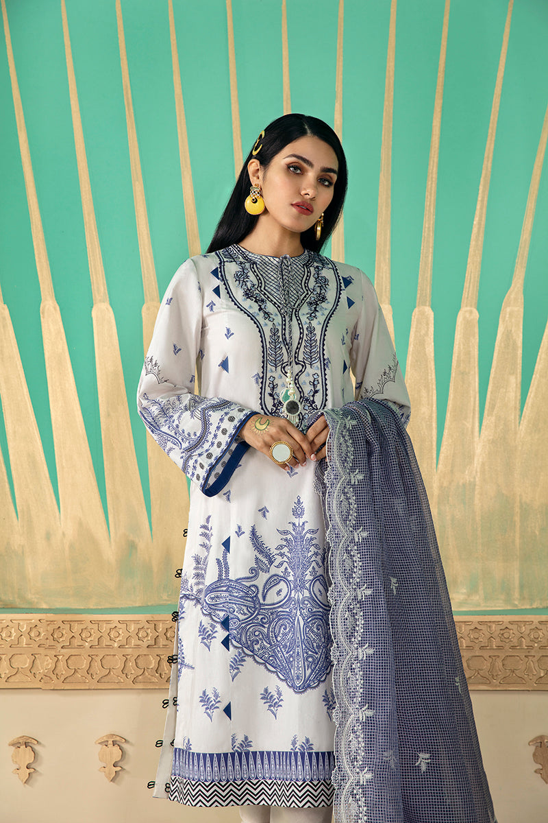 DAMASK TALES - DIGITAL PRINTED LAWN - 3 PCS