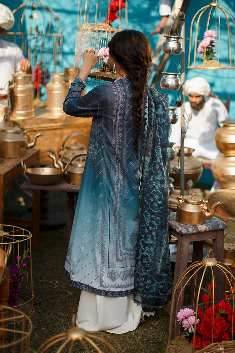 OCEAN RIPPLE - DIGITAL PRINTED LAWN - 3 PCS