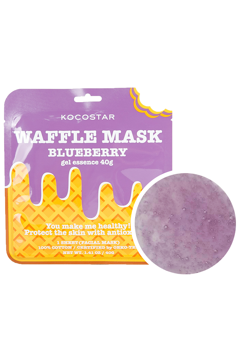 Waffle Mask Blueberry