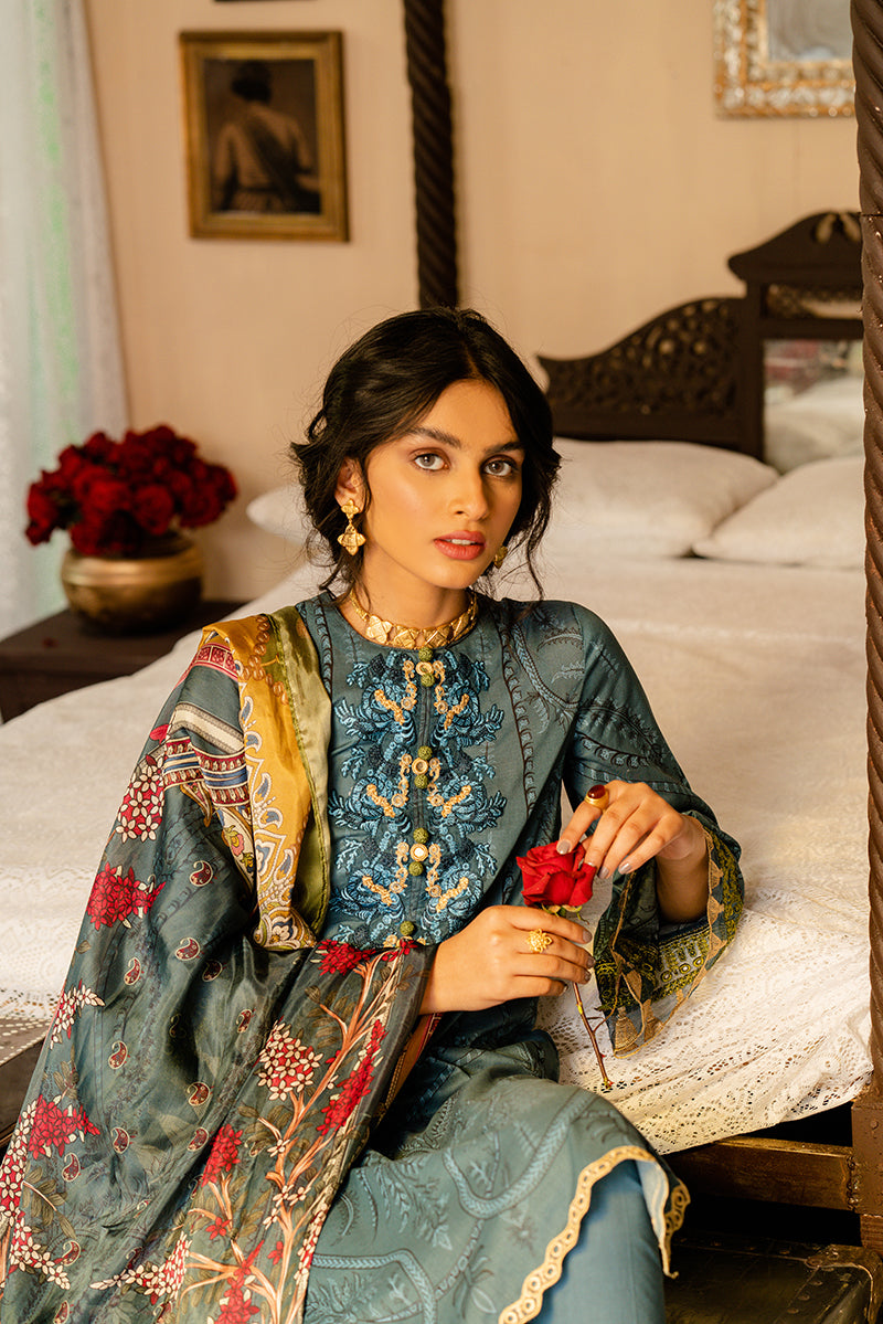AZURE HYSTERIA - DIGITAL PRINTED LAWN - 3 PCS