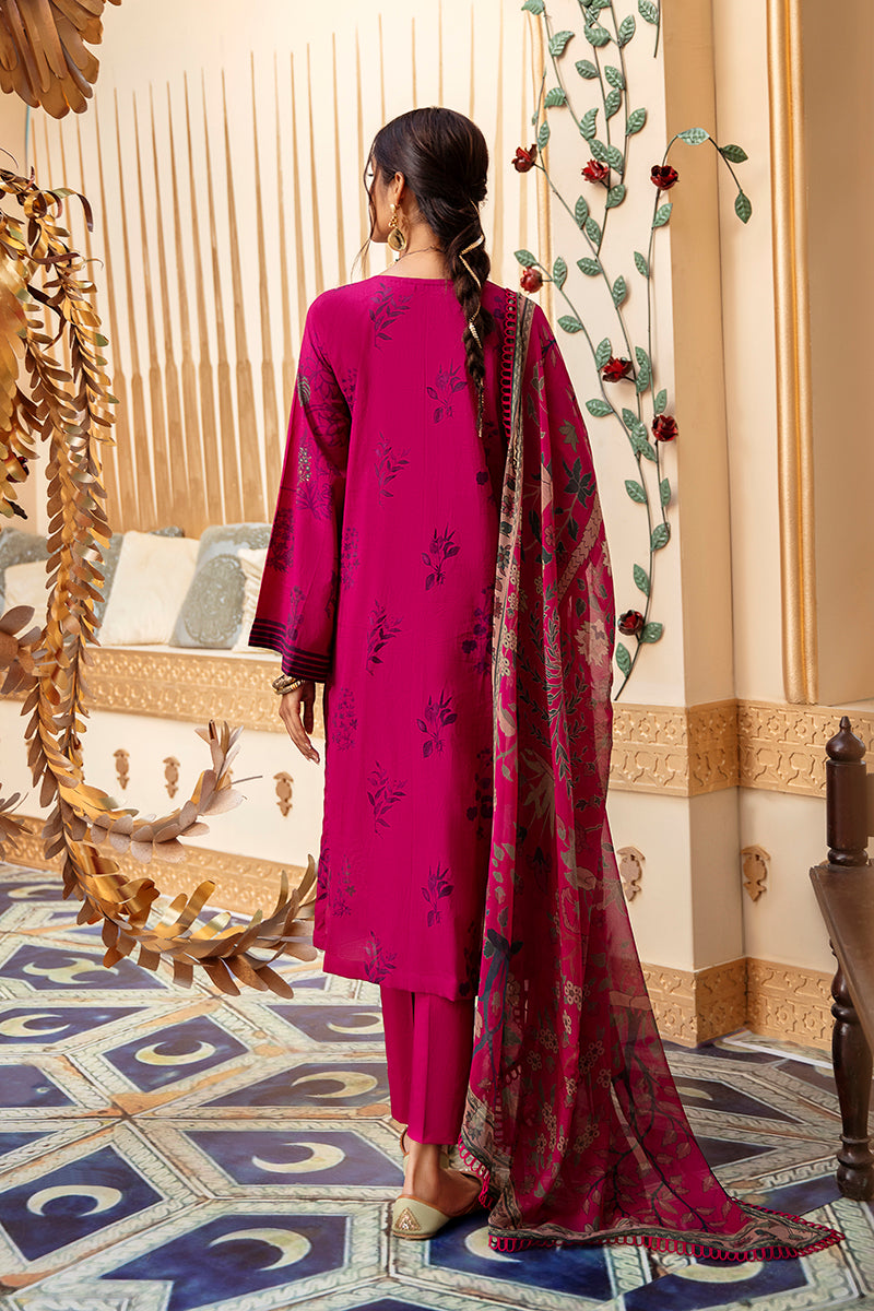 FUSCHIA STRUT - DIGITAL PRINTED LAWN - 3 PCS