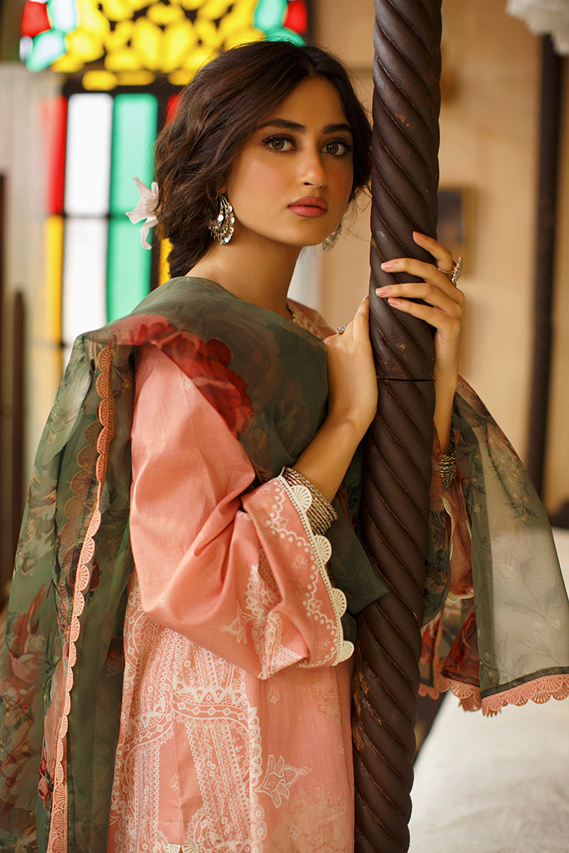 ADORN ROSE - DIGITAL PRINTED LAWN - 3 PCS